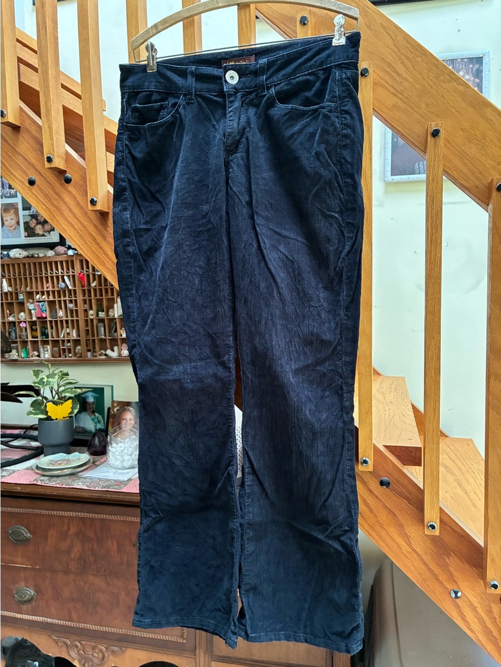 Women’s Black Corduroy Pants - Lee One True Fit 10M